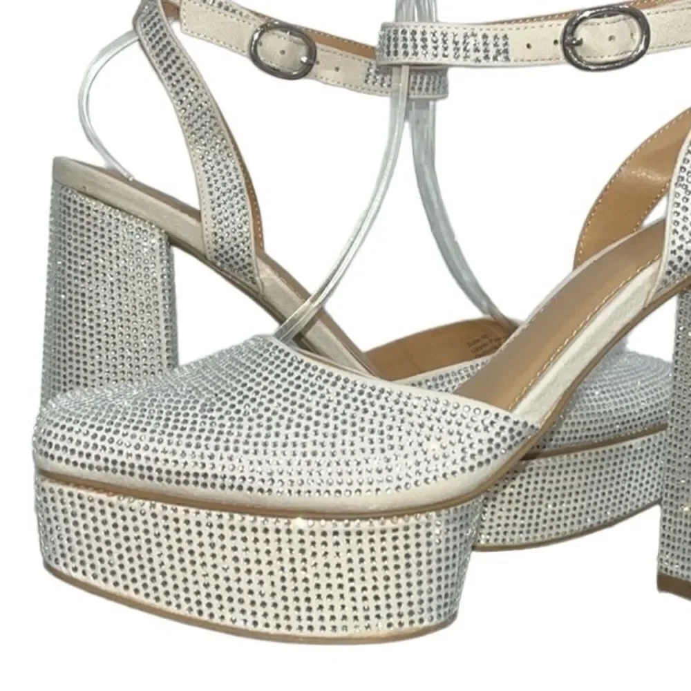 NY&Co Rhinestone Embellished Platform Heels